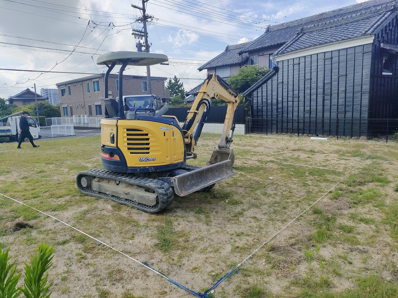 ①知多市　新舞子　新築工事　造成工事　一級建築士と建てる家