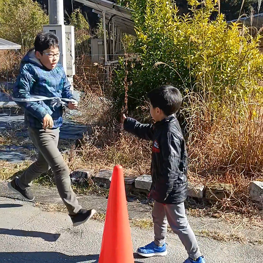 実家帰省　元旦駅伝　長男・次男参加　三重県　カワイ建築工房