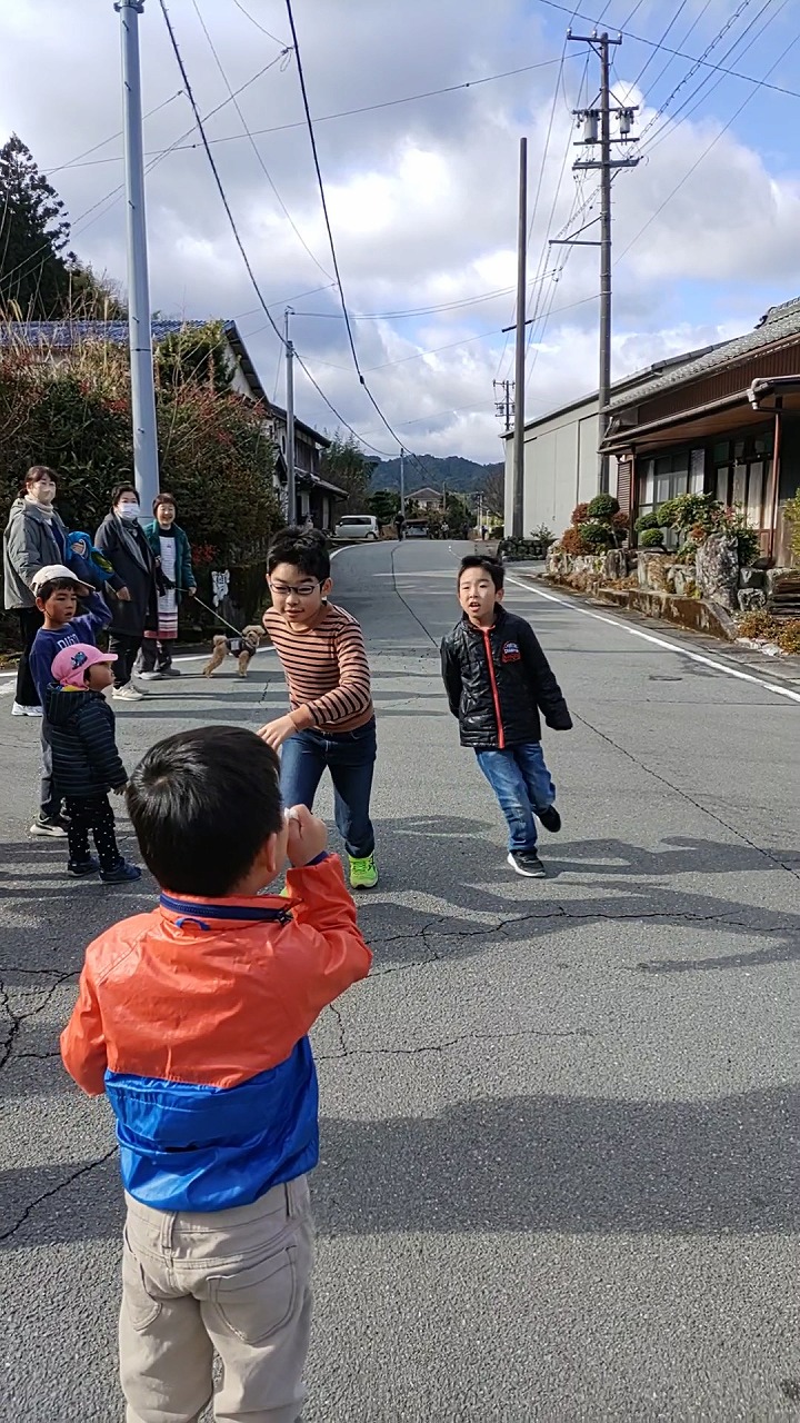 2024年　元旦駅伝　家族で頑張る　三重県松阪市　カワイ建築工房