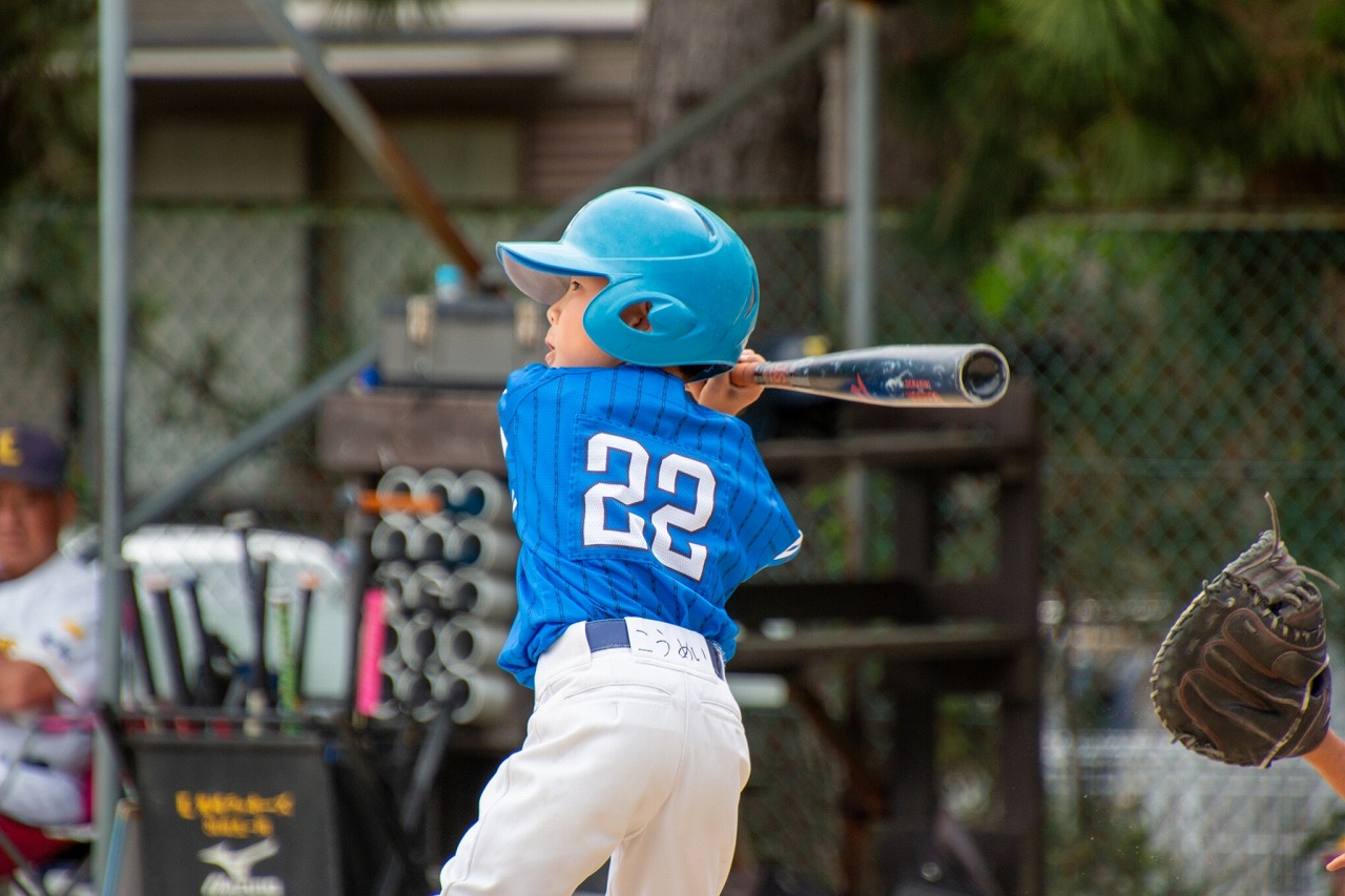 旭北ホークス　少年野球　打順２番　ショートフライ　知多市　カワイ建築工房