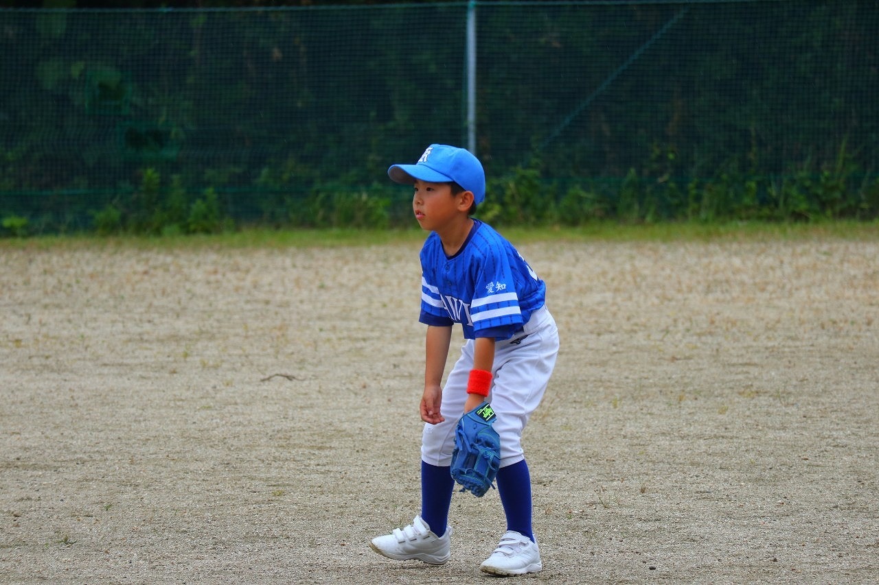 旭北ホークス　学童野球　軟式野球　次男　ライト　知多市　カワイ建築工房