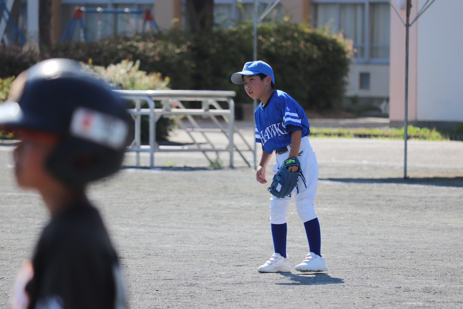 旭北ホークス　試合　ライト　守備　まだ苦手　知多市　カワイ建築工房